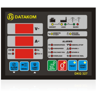 Блок управления DKG-327 Автоматическое переключение сети (Сух.конт.на запуск генератора)