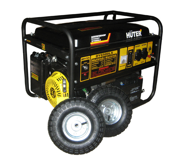 Бензиновый генератор Huter DY6500LX (комплект)