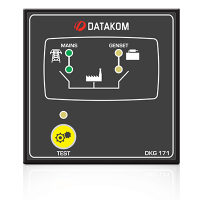 Блок управления DKG-171 Автоматическое переключение сети (Сух.конт.на запуск генератора)